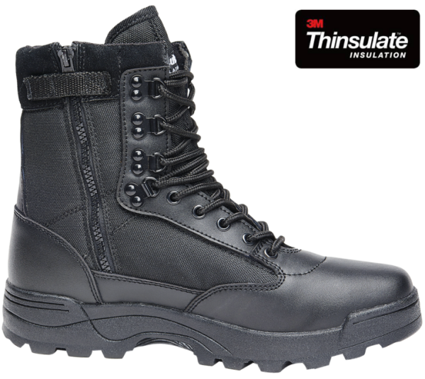 Brandit cipzáras taktikai bakancs , fekete