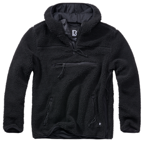 Brandit Teddyfleece Worker Pullover, fekete