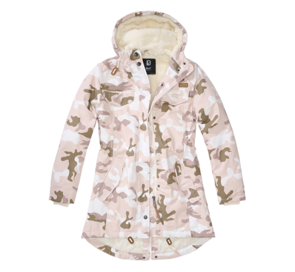 Brandit Marsh lake parka női téli kabát kapucnival, candy camo