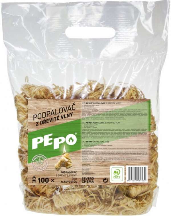 PE-PO öngyújtó fagyapotból 100 db PEFC