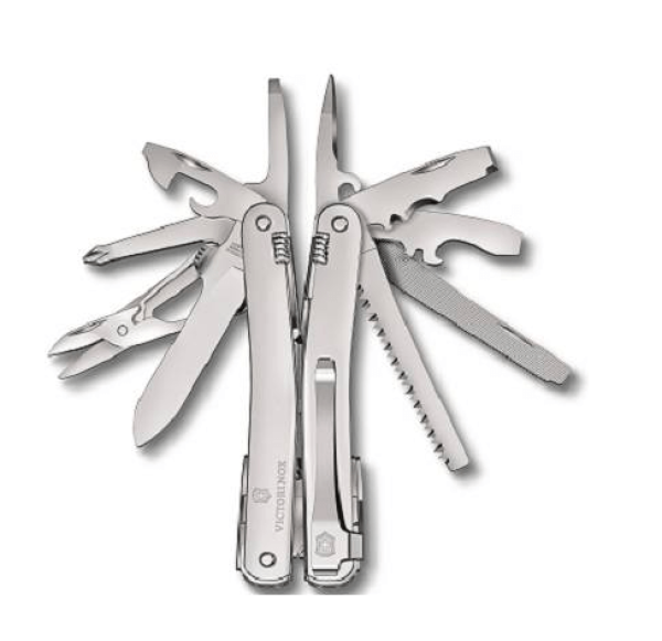 Victorinox Swiss Tool Spirit MX Clip multifunkciós szerszám, ezüst, 24 funkció, 24 funkció