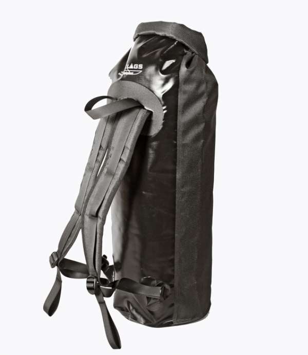 BasicNature Duffelbag Vízálló hátizsák Duffel Bag felgöngyölíthető záródással 40 l fekete