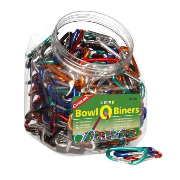 Coghlans O'Biners készlet 6 x 60 mm átmérőjű karabinerek 174 db