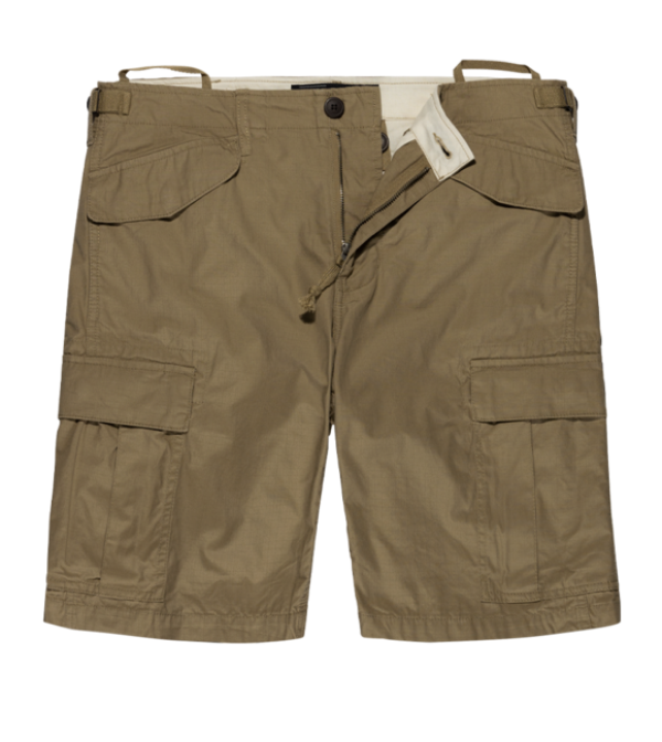 Vintage Industries Anderson rövid nadrág, sötét khaki színű