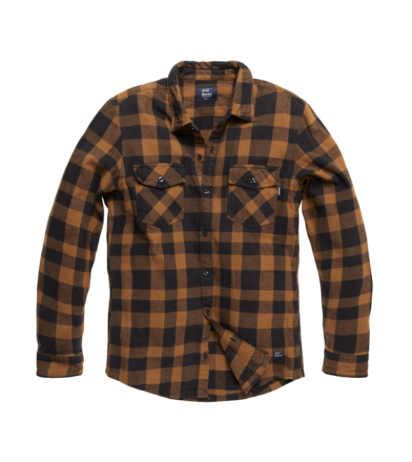 Vintage Industries Globe nehézsúlyú flanel ing, sárga kockás
