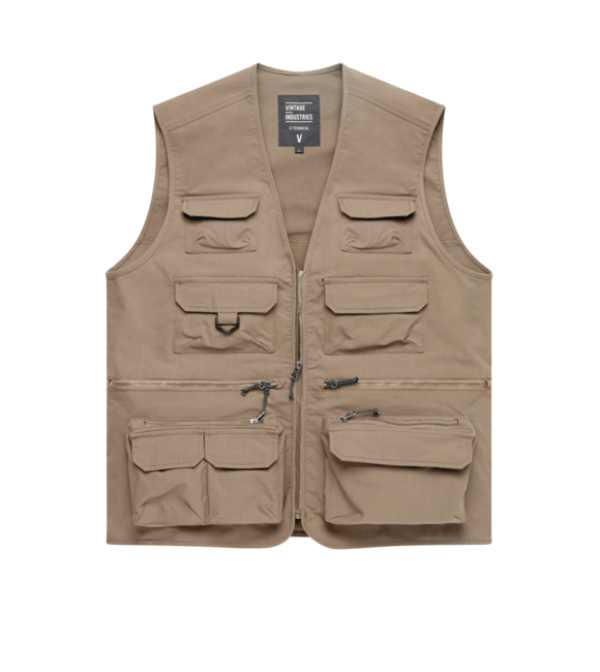 Vintage Industries Legend horgászmellény, bézs