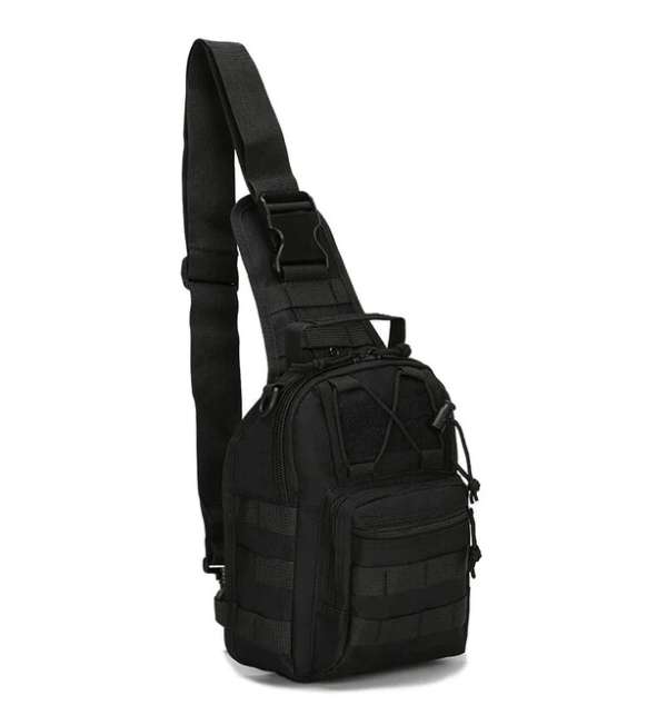 DRAGOWA Tactical Crossbody táska, fekete