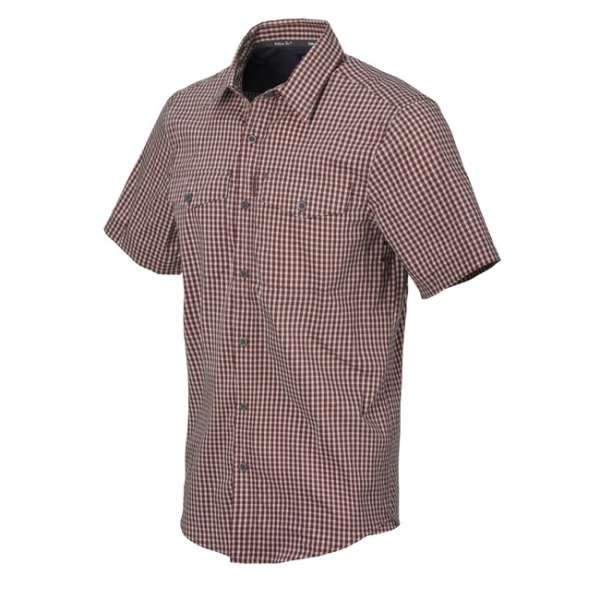 Helikon-Tex Taktikai rövid ujjú ing Covert Concealed Carry - Dirt Red Checkered