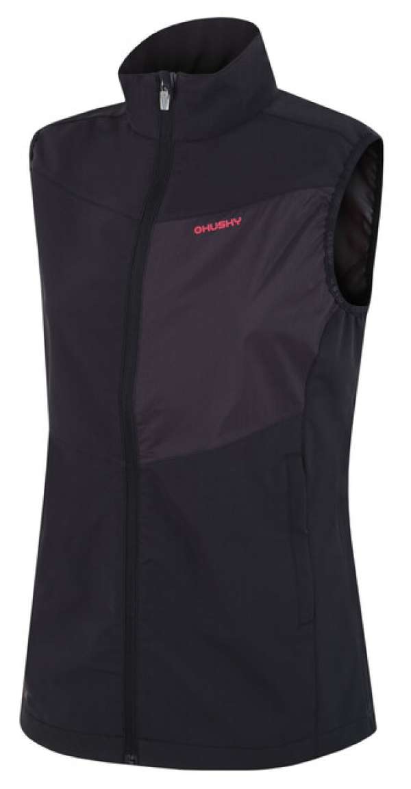 HUSKY női softshell mellény Salien L, fekete