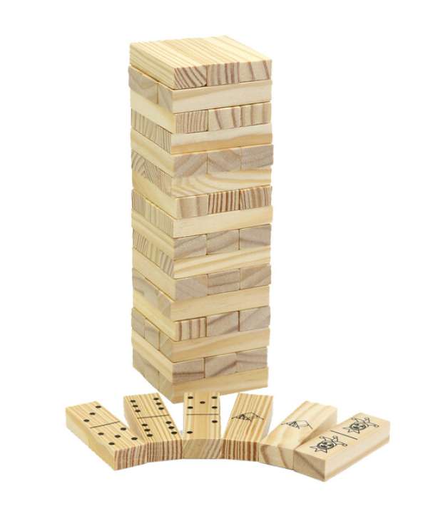 Coghlans Jenga blokk készlet 3 az 1-ben