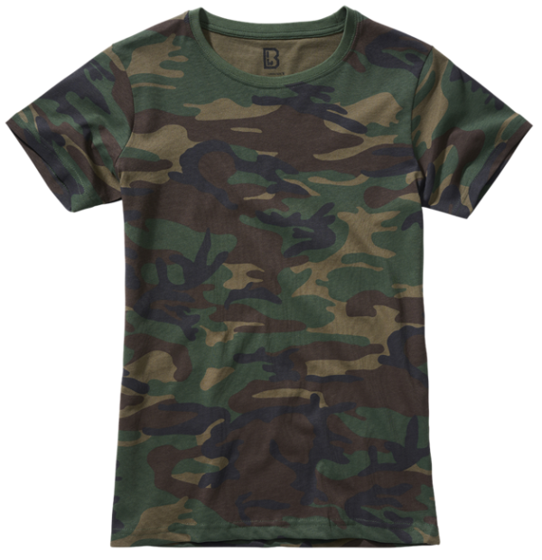 Brandit női póló, woodland