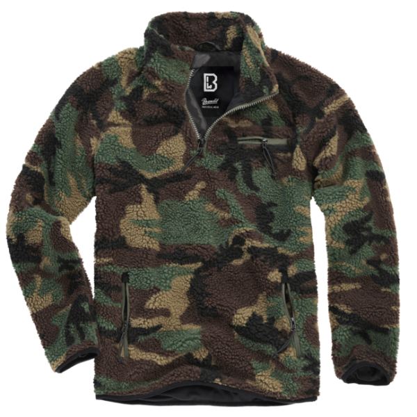 Brandit gyapjú kabát Teddyfleece Troyer, woodland
