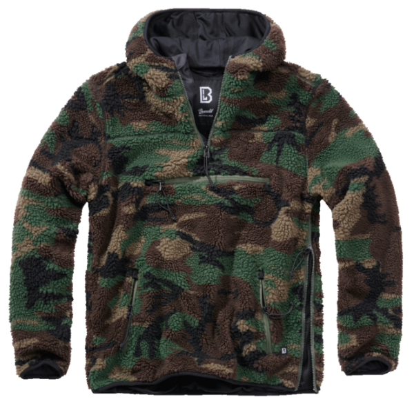 Brandit fleece pulóver Teddyfleece Worker, woodland
