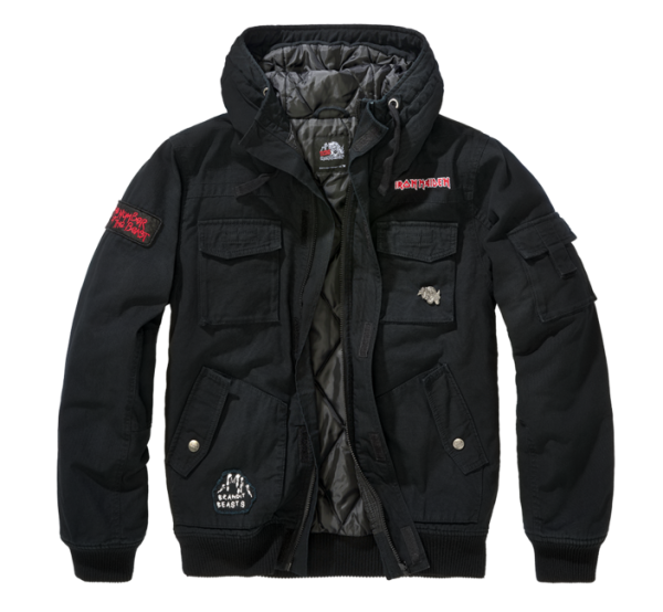 Brandit Iron Maiden Bronx dzseki, fekete