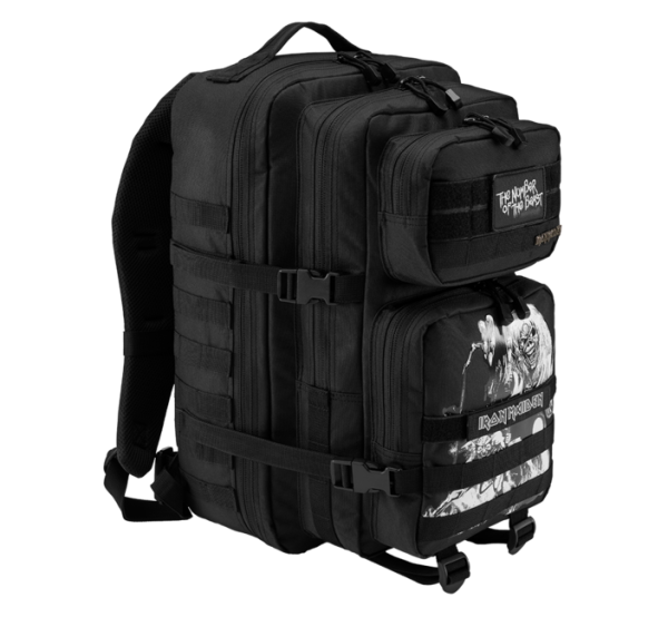 Brandit Iron Maiden US Cooper hátizsák Eddy Glow 40L, fekete, fekete
