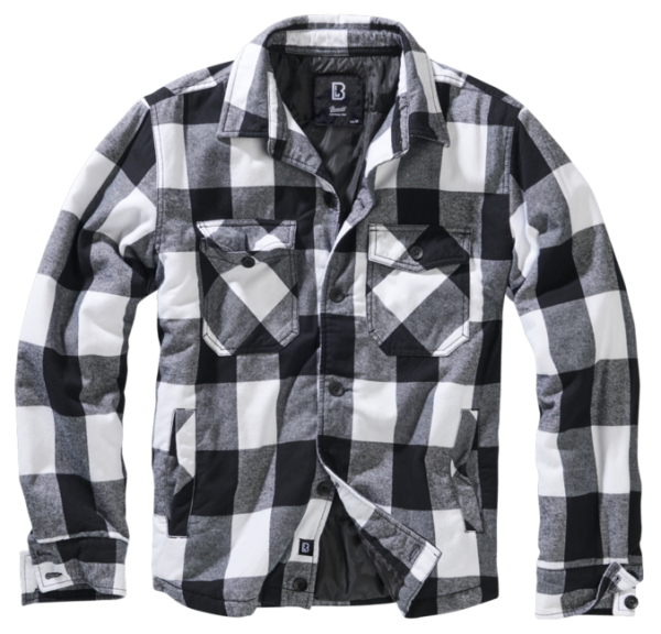 Brandit Lumber kabát, fehér-fekete