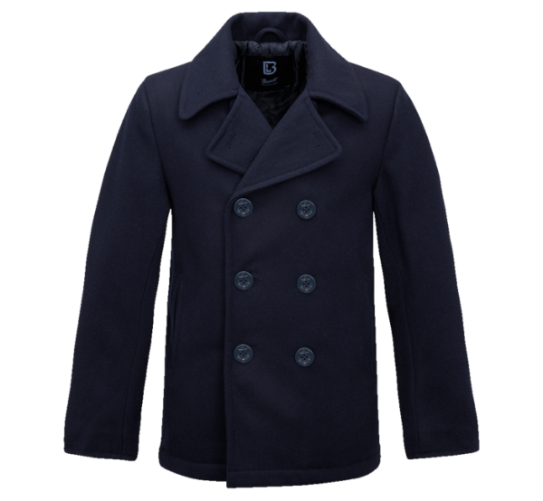 Brandit Pea Coat kabát, tengerészkék