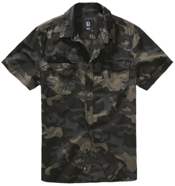 Brandit Roadstar rövid ujjú ing, darkcamo, rövid ujjú