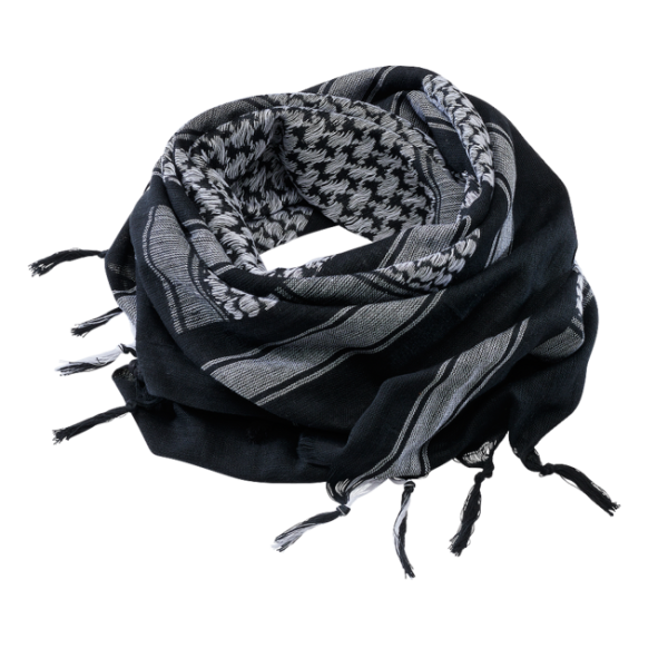 Brandit Shemag sál, fekete és fehér