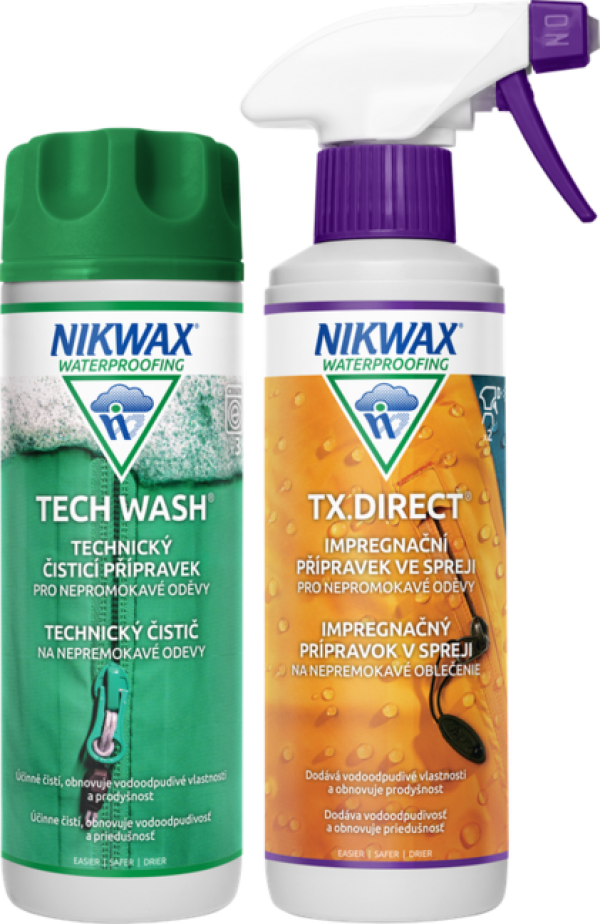 Nikwax 2 db készlet Twin Tech Wash / TX.Direct Spray-On 300ml