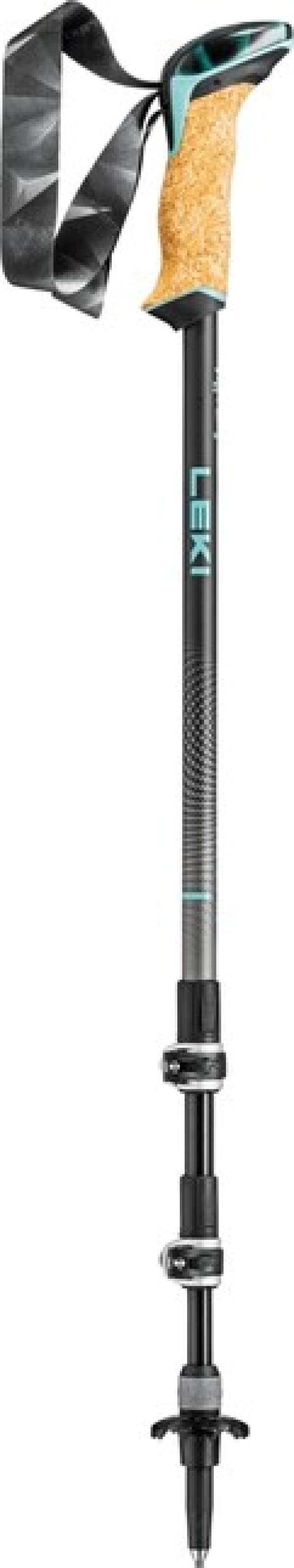 LEKI Trekking botok Cressida AS, barnametál-csokoládébarna metál-menta, 90 - 125 cm