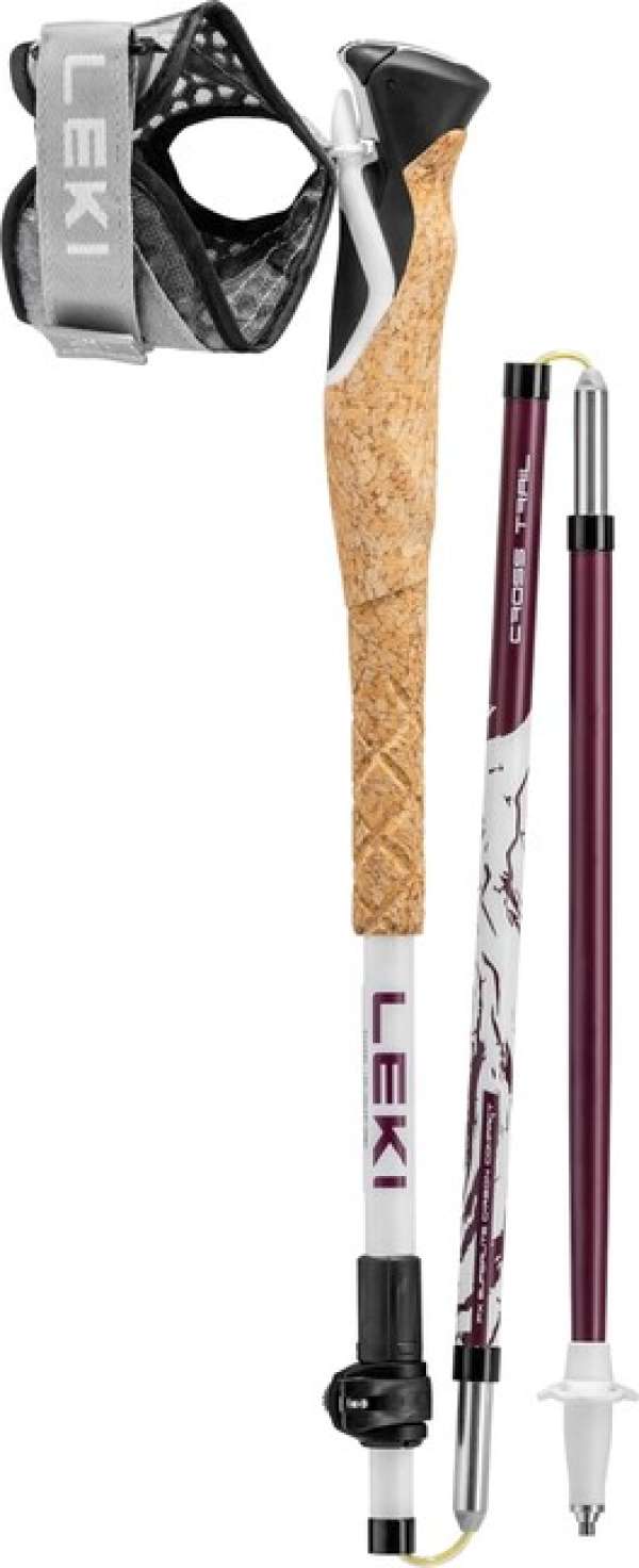 LEKI Trekking botok Cross Trail FX Superlite Compact, fehér-ferro-fekete, 100 - 120 cm, fehér-ferro-fekete, 100 - 120 cm