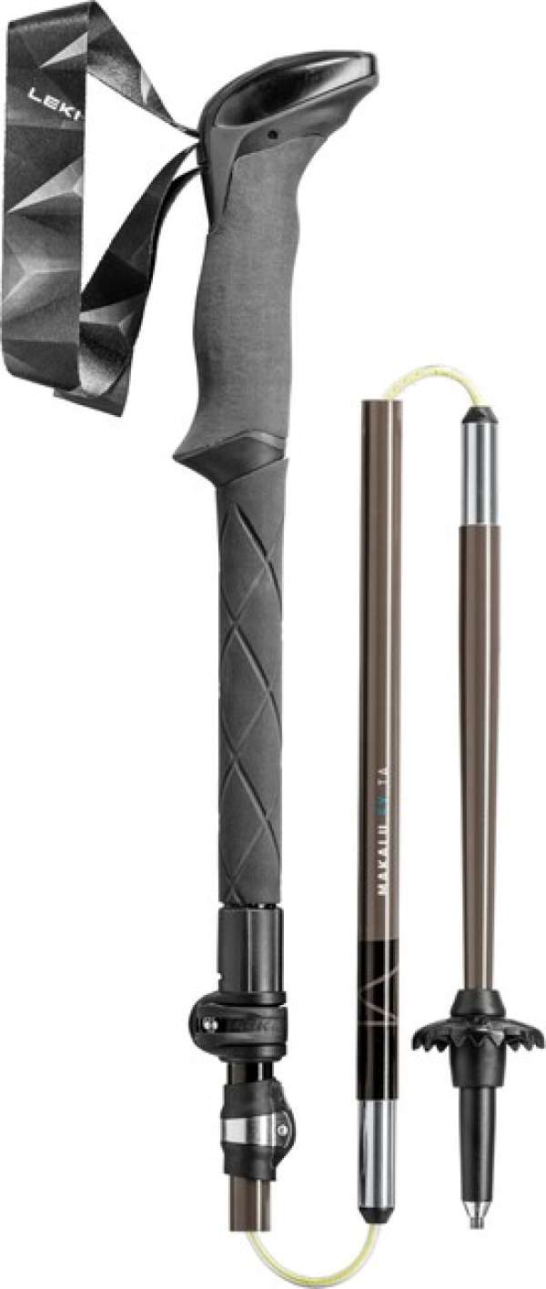 LEKI Trekking botok Makalu FX TA, benzin-fekete-ezüst-szürke, 110 - 130 cm, 110 - 130 cm