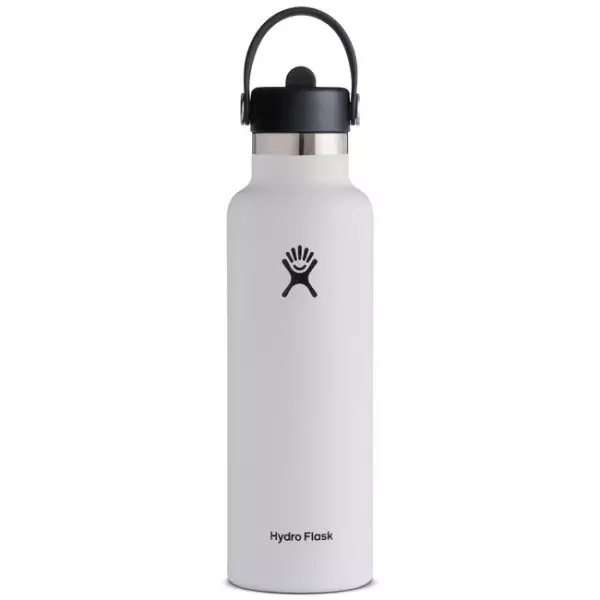 Hydro Flask Thermo palack szájjal 21 OZ Standard Flex Straw Cap, fehér