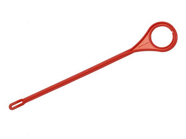 Fobus ablaktörlő rúd szövethez, piros, fűzőlyukkal