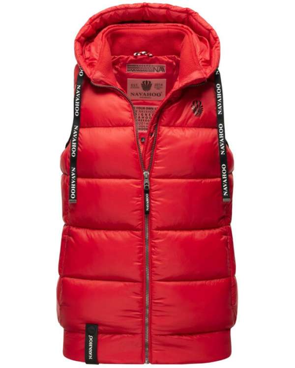 Navahoo KASSIDY Női kapucnis mellény, piros