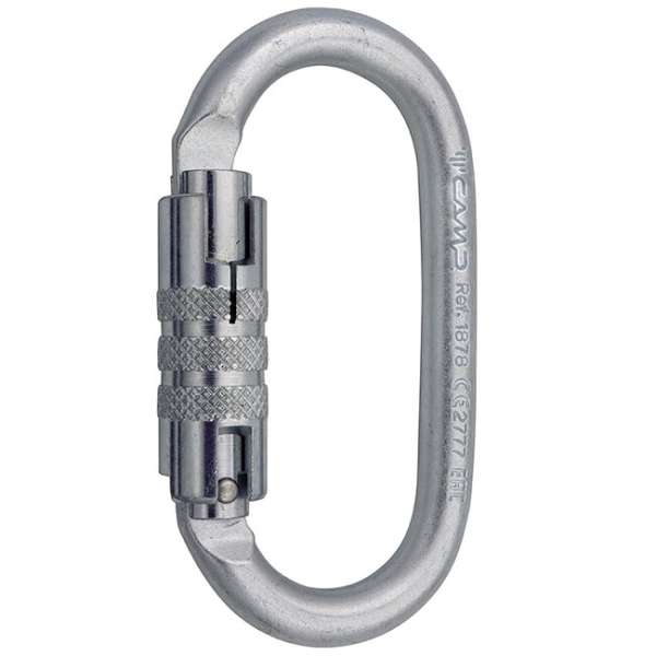 CAMP acél ovális karabiner 2Lock acél ovális Pro 2Lock automata zárral