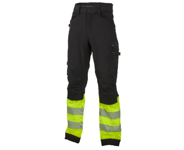 BENNON REFLECTOS munkanadrág, fekete/sárga