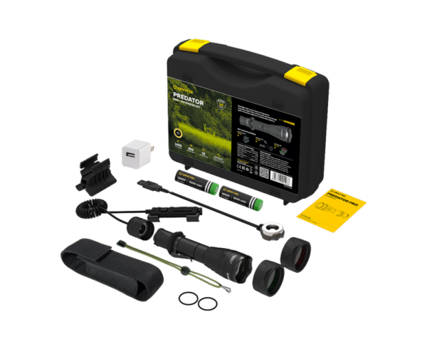 ArmyTek Predator Pro Magnet USB kiterjesztett taktikai szett, meleg fehér