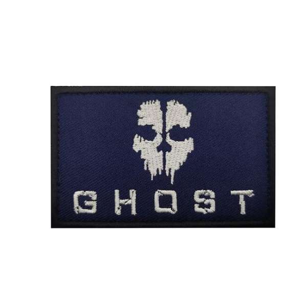 WARAGOD Hímzett patch Call of Duty szellem maszk, fekete