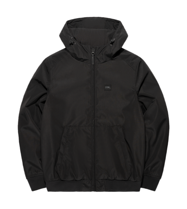 Vintage Industries kabát Omega, fekete