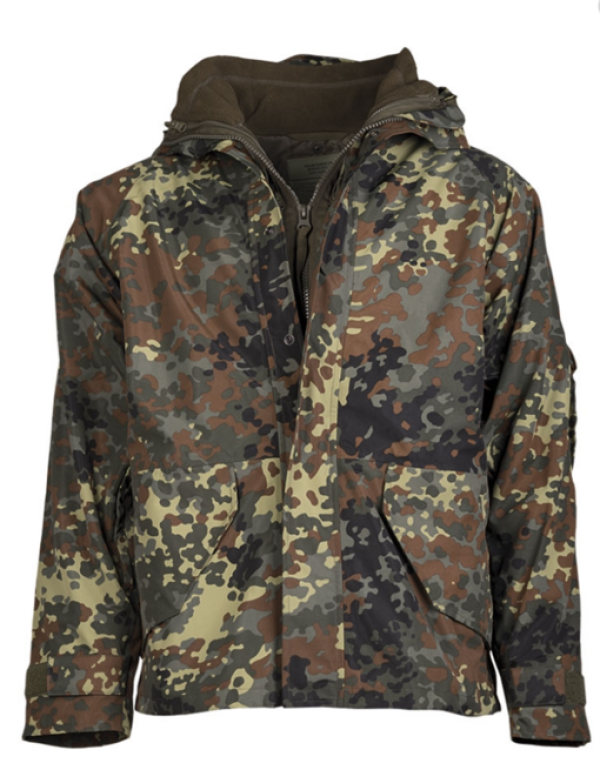 Mil-Tec Kabát US s béleléssel FLEECE flecktarn