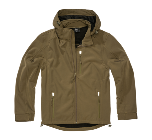 Brandit Softshell kabát Hurricane, olívazöld