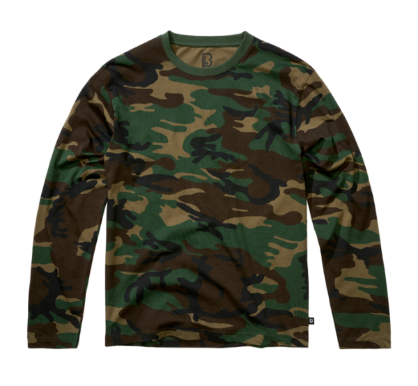 Brandit Premium hosszú ujjú póló, woodland