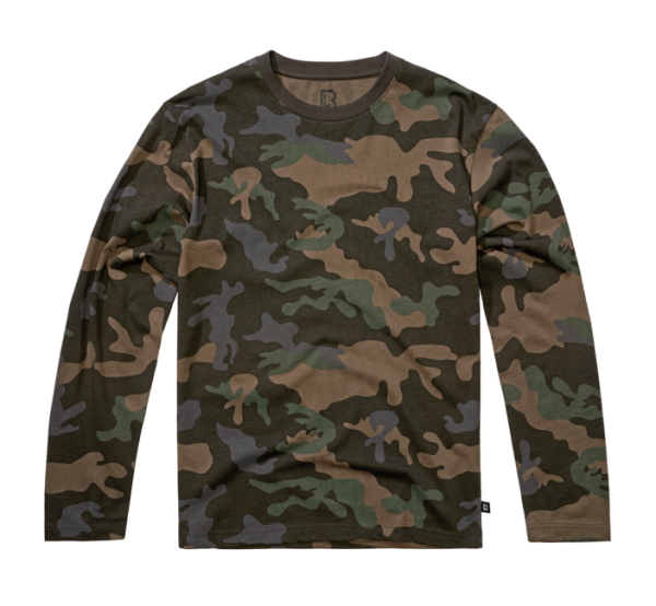 Brandit Premium hosszú ujjú póló, sötét színárnyalatú