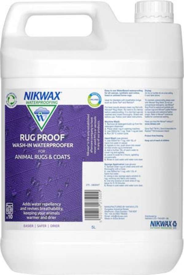 Nikwax speciális impregnáló szőnyegekhez és takarókhoz állatoknak Rug Proof 5l