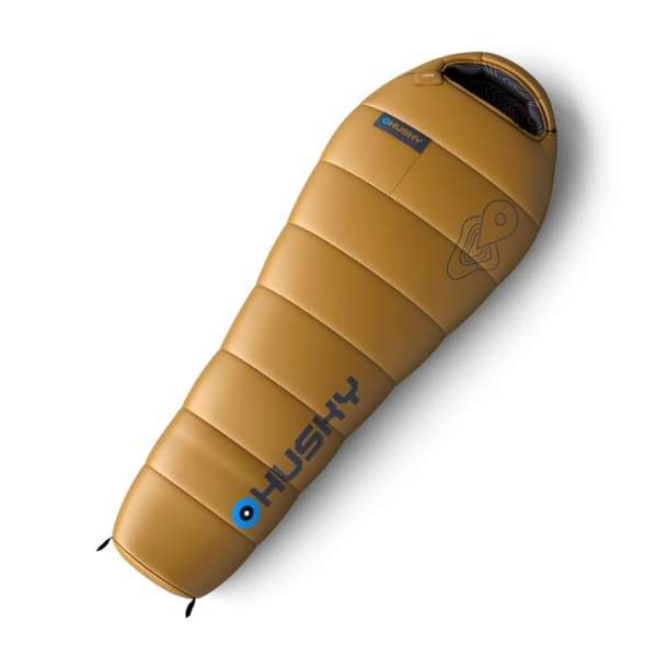 Husky Szintetikus három évszakos gyermek hálózsák Junior -10, mustár színben