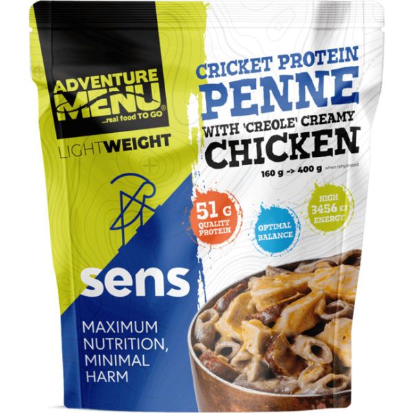 Adventure menu SENS Crunchier protein penne csirkével kreol krémes mártásban, 400g