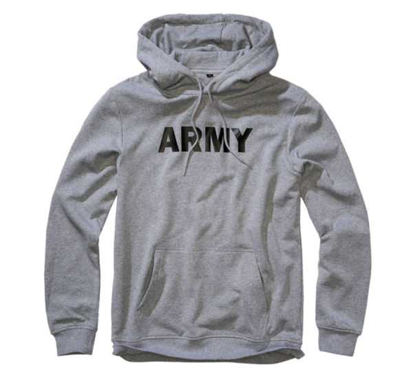 Brandit Hoodie Army, szürke melange