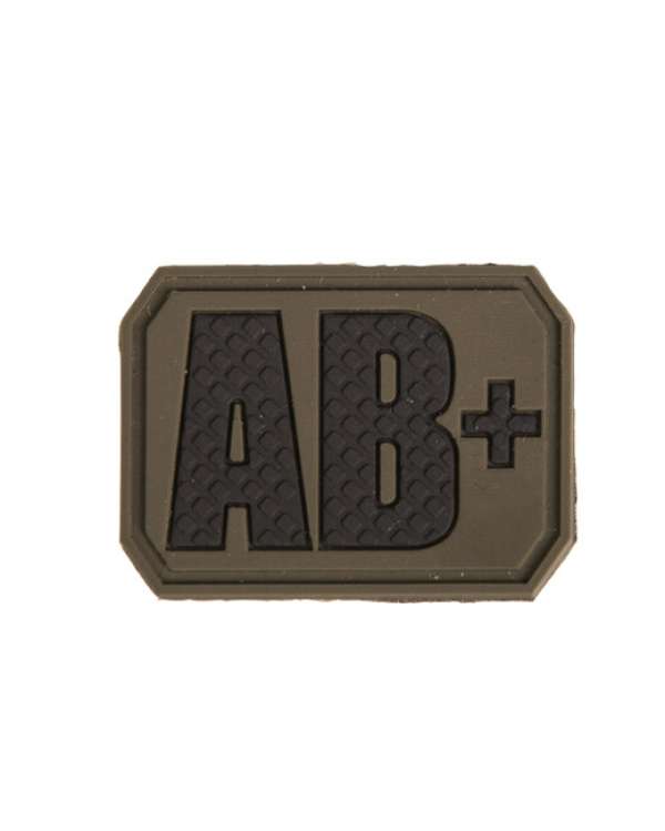 Mil-Tec Folt 3D tépőzárral vércsoport AB+ zöld