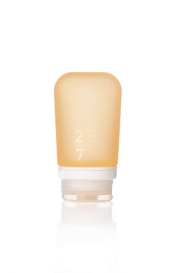 humangear GoToob+ szilikon utazási palack / tartály 74 ml narancssárga