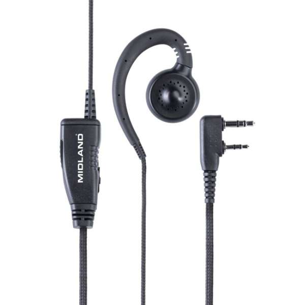 Midland Headset MA29-LK PTT-vel és 2-pin Kenwood csatlakozóval