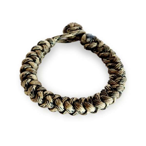 WARAGOD Paracord karkötő állítható csattal Ectar, camo prérifarkas