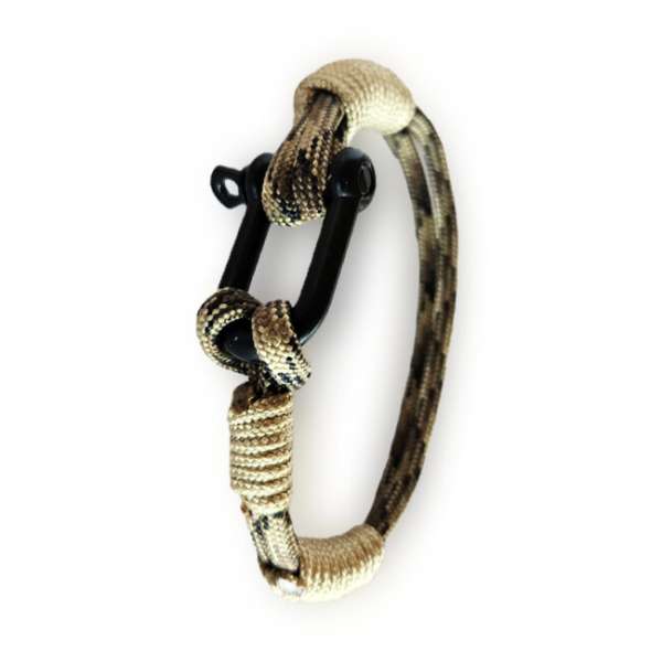 WARAGOD Paracord karkötő fémkapoccsal Faila, terepszínű prérifarkas