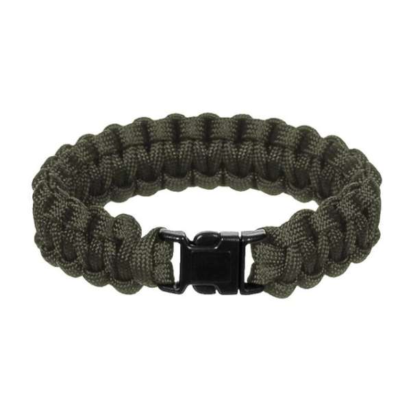WARAGOD Paracord karkötő műanyag klippel Corna, zöld