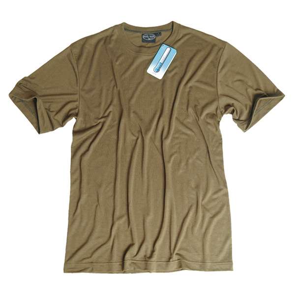 Mil-Tec Nátelník COOLMAX® rövid ujjú, coyote színű